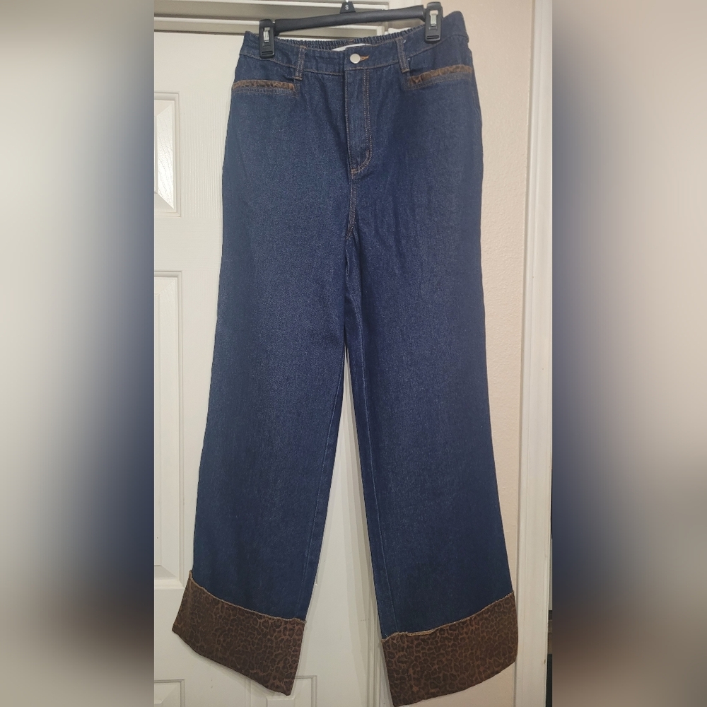 Rodeo Quincy Rodeo Leopard Pant NWT Sz L